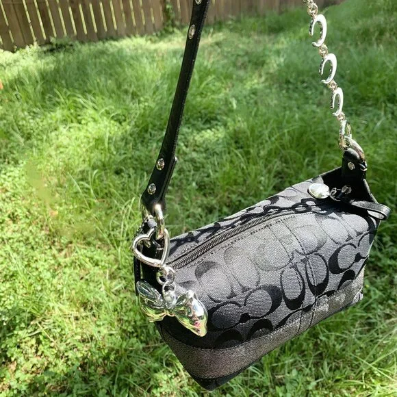 Coach Black Y2K Bucket Shoulder Bag